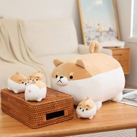 Shiba Inu Plush, Plush Store, Kawaii Shiba, Baby Inside, Soft Gift, Big Pillows, Cute Bedroom Decor, Cute Pins, Plush Animals