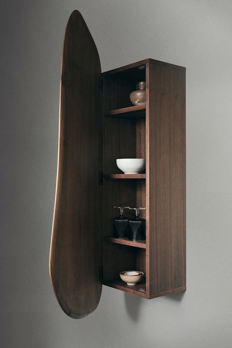 Shop Feve Wall Cabinet at Burke Decor today. Quick ship and free shipping available for select items in the US. International shipping available. Organic Shape Furniture, Storing Jewelry, Organic Aesthetic, Decorative Cabinet, French Word, Living Modern, Beautiful Storage, Floating Wall, Modern Storage