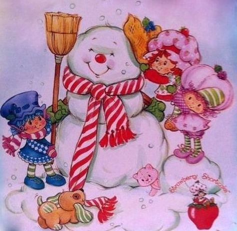 Strawberry Shortcake Friends, Berry Shortcake, Strawberry Shortcake Cartoon, Strawberry Shortcake Characters, Strawberry Shortcake Doll, Vintage Strawberry Shortcake, Cute Christmas Wallpaper, Christmas Cartoons, Christmas Aesthetic