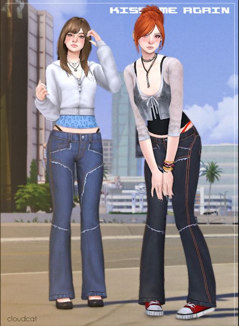 Sims 4 Game Mods, Sims 4 Cc Folder, 2000s Clothes, Sims 4 Mm, Sims Four, Sims 4 Cc Packs, Sims Hair, Best Sims, Sims 4 Mods Clothes