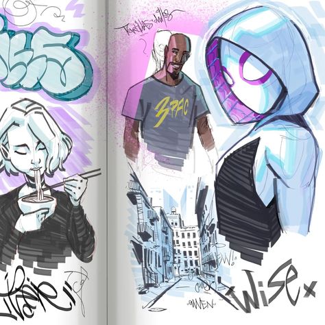 Miles Sketchbook, Spiderman Drawing, Spiderman Art Sketch, Spectacular Spider Man, Spider Art, Verse Art, Sketchbook Pages, Sketchbook Inspiration, Spiderman Art