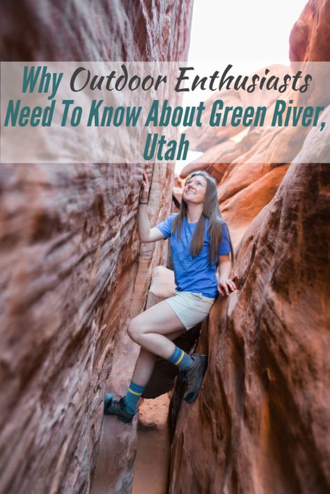 Why Outdoor Enthusiasts Need To Know About Green River, Utah. Green River, UT is located near Arches National Park, Goblin Valley, Dead Horse State Park, Canyonlands, etc. parttimetourists.com Green River Utah, Goblin Valley State Park, Utah Trip, Goblin Valley, Utah Camping, Arizona Road Trip, Usa Food, Usa Travel Guide, Green River