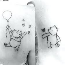 Pooh Tattoo, Winnie The Pooh Tattoos, Semicolon Tattoo, Cute Tiny Tattoos, Bear Tattoo, Stylist Tattoos, Tattoo Project, Matching Tattoo, Time Tattoos