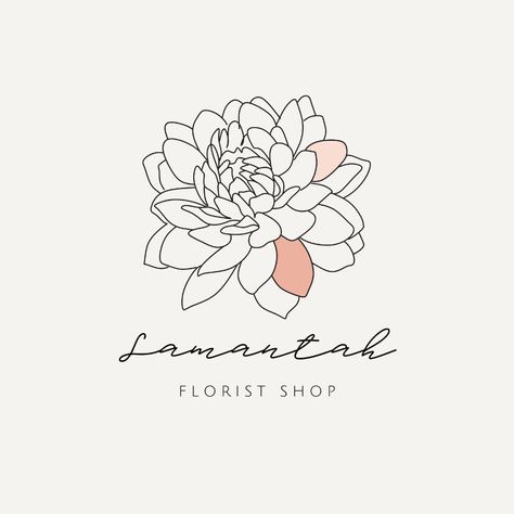 Шаблони Couples Wall Art, Florist Shop, Minimal Logo Design, Minimalist Gifts, Hydrangea Flower, Shop Logo, Logo Maker, Custom Portraits, Vintage Logo