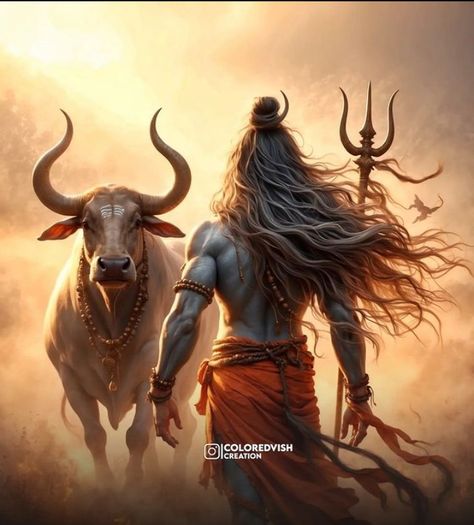 Shiva On Nandi, Shiva And Nandi, Nandi Bull, Digital Sketching, God Painting, Mahadev Tattoo, Lord Shiva Sketch, Shiva Sketch, Mahadev Ji