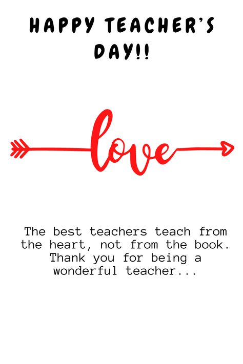 I Love You Teacher, Letter For Teachers Day, Greetings For Teachers Day, Teachers Day Pictures, Happy Teachers Day Quotes, Best Teachers Day Quotes, Greetings For Teachers, Teacher's Day Card Ideas, Happy Teacher's Day Quotes