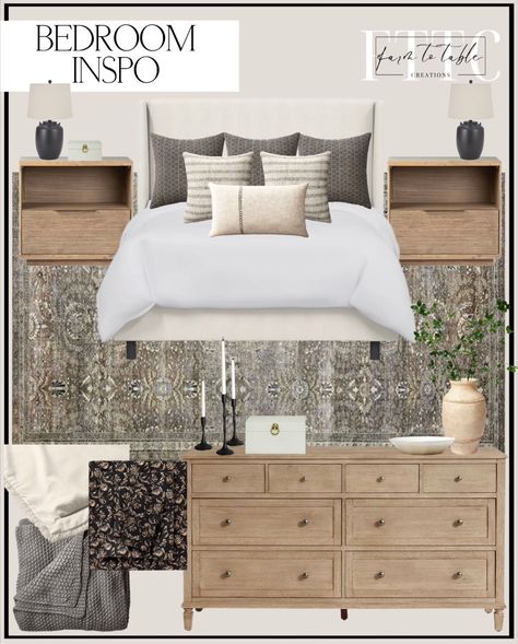 Loloi II Layla Collection LAY-13 … curated on LTK Bedroom Mood Board, Cozy Bedroom Ideas, Affordable Bedroom, Bedroom Decor For Couples, Queen Room, Classic Bedroom, Coastal Living Room, Couple Bedroom, Studio Mcgee