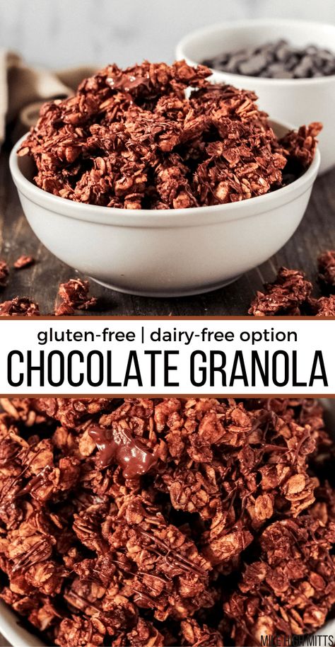 Chocolate Granola Recipe, Granola Recipe Healthy, Sugar Free Snacks, Cinnamon Granola, Vegan Enchiladas, Granola Recipe Homemade, Gluten Free Granola, Low Carb Snack, Chocolate Granola