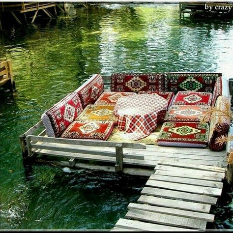 Floating restaurant, Antalya, Turkey Alanya Turkey, Arabic Decor, Turkey Travel, Design Case, Yurt, Oh The Places Youll Go, Antalya, Outdoor Bed, Great Places