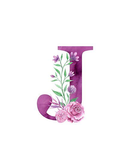 Monogram J accompanied by a lovely pink rose bouquet. perfect monogram design on shirts, apparel, stickers, phone casings, mugs, momentos and gifts for family, friends and loved ones especially ladies, women and girls. great gifts for christmas, birthday, anniversary, mother’s day. • Millions of unique designs by independent artists. Find your thing. J Calligraphy, Monogram J, Purple Letters, Monogram Wallpaper, The Letter J, Alfabet Letters, Alphabet Wallpaper, Watercolor Lettering, Alphabet Art