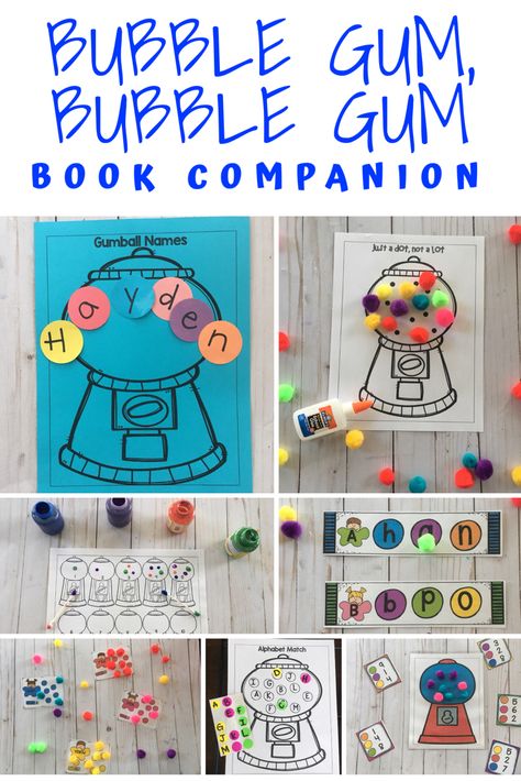 Preschool Letter G is for Gum- Book Companion for the book Bubble Gum Bubble Gum Letter G Songs Preschool, Letter G Books For Preschool, Letter G Activities For Preschool, Bubble Gum Craft, Preschool Letter G, K4 Classroom, Mfw Kindergarten, Bubble Gum Bubble, March Preschool