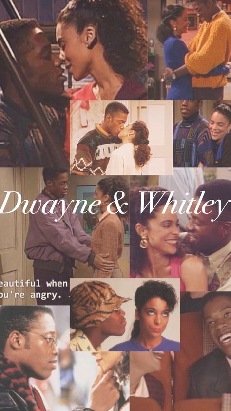 Dwayne And Whitley, Black Love Movies, Retro Shirt Design, Unapologetically Black, Favorite Movie Quotes, Black Relationship Goals, Black Tv, Black Entertainment, Vintage Black Glamour