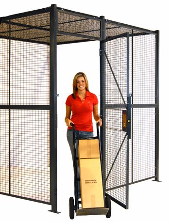 Secure Storage - WireCrafters Style 840 Woven Wire Partition System. Wire Partition, Mesh Partition, Crib Storage, Lit Motors, Warehouse Design, Innovation Lab, Equipment Storage, Ocean Air, Industrial Equipment