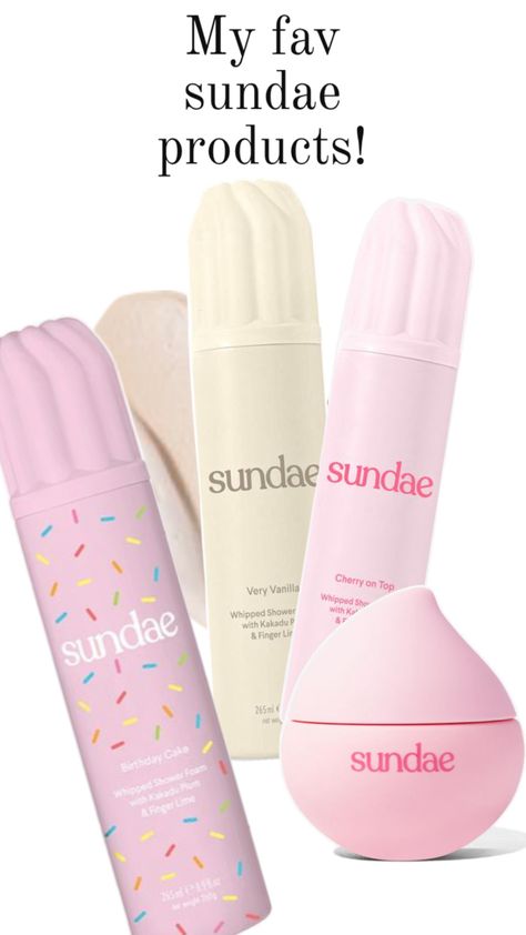 #sundae Sundae Products, Sundae Body Wash, Preppy Must Haves, Bath Foam, Finger Lime, Foam Finger, Shower Foam, Kakadu Plum, Advent Calendars