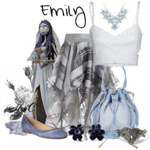 Emily - Tim Burton's Corpse Bride - Disney Tim Burton Corpse Bride, Disney Character Outfits, Princess Inspired Outfits, Everyday Cosplay, Movie Inspired Outfits, Disney Inspired Fashion, Corpse Bride, Character Inspired Outfits, Fandom Fashion