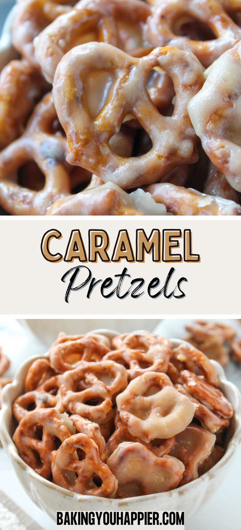 Caramel Pretzels, these butter toffee pretzels are generously covered with a layer of crisp caramel in every bite! Cool Christmas Baking Ideas, Chocolate Covered Pretzels With Caramel, Good Easy Appetizers, Dessert For Party Easy, Carmel Pretzel Bark, Easy Appetizers For Dinner, Best Christmas Snacks, Easy Holiday Treats Christmas, Easy Food For Party