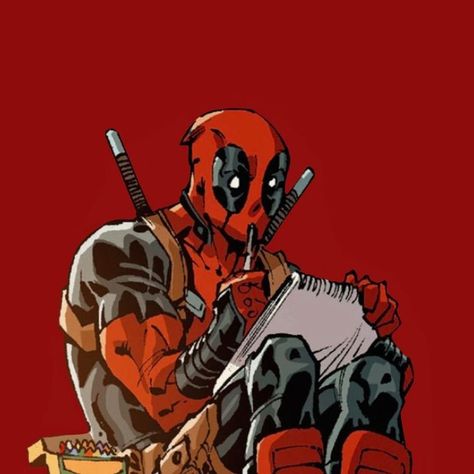 Deadpool Comic Icons, Deadpool Pfps, Deadpool Cute, Deadpool Pfp, Deadpool Fanart, Raven Titans, Deadpool Icon, Cute Deadpool, Deadpool Y Spiderman