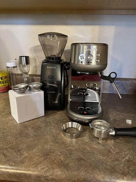 First setup! Breville Bambino + Baratza Encore ESP by ImRoxi Breville Bambino, Baratza Encore, Coffee Bar, Cafe, Bar, Coffee