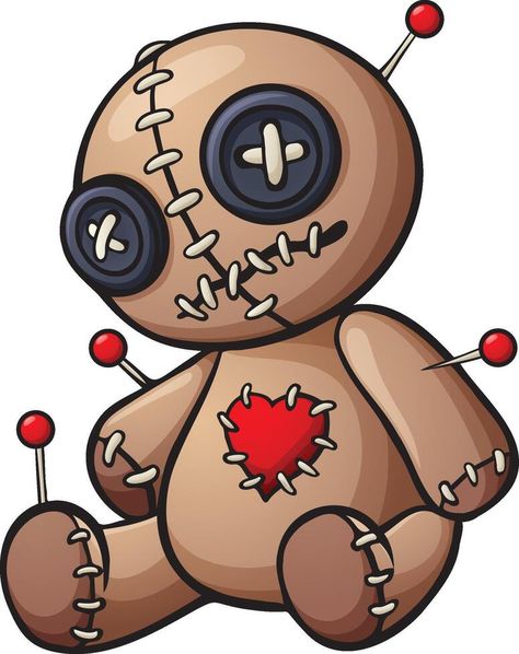 Cartoon voodoo doll isolated on white background Voodoo Doll Drawing, Doll Tattoo, Doll Drawing, Voodoo Doll, Paint Projects, The Cartoon, Voodoo Dolls, Logo Banners, Cityscape Photos