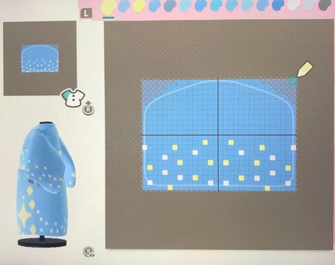 Animal Crossing Kimono Pattern, Animal Crossing Kimono, Acnh Motifs, Acnh Patterns, Animals Crossing, Acnh Design, Acnh Designs, Blue Kimono, Kimono Pattern