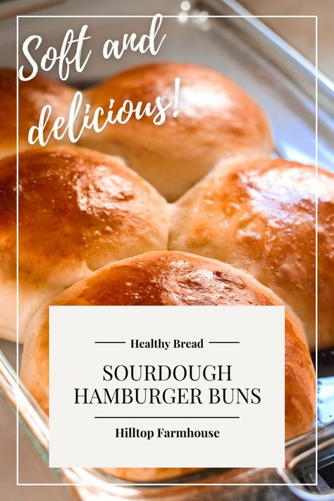 Beautiful Bun Hairstyles, Sourdough Hamburger Buns, Sourdough Bun Recipe, Sourdough Buns, Grilled Hamburgers, Easy Sourdough Bread Recipe, Hamburger Bun Recipe, Homemade Hamburger Buns, Recipe Using Sourdough Starter