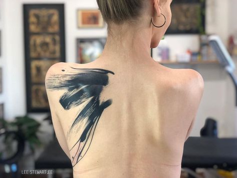 Brush Strokes Tattoo, Brushstroke Tattoo, Strokes Tattoo, Abstract Tattoo Ideas, Australian Tattoo, I Healed, Tattoo Artist Tattoo, Brush Tattoo, Mark Tattoo