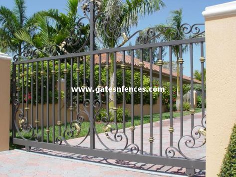 Ornamental Iron Gates, Latest Gate Design, Aluminum Driveway Gates, Automatic Gates Driveways, Custom Driveway, Gate Openers, Gates And Railings, Aluminium Gates, Custom Gates