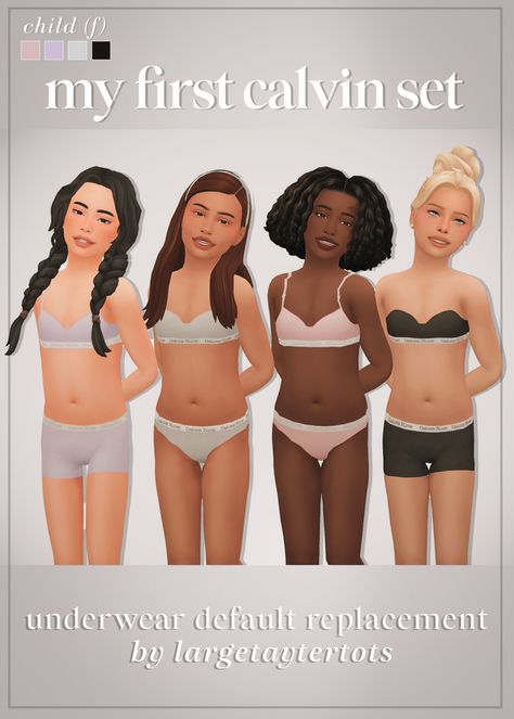 My First Calvin Set - Default Underwear Replacement by LargeTayterTots | Patreon Sims 4 Cc Kids Body Presets, Sims 4 Default Undies Replacement, Sims 4 Child Body Presets, Sims 4 Default Replacement, Override Sims 4, Sims 4 Cc Patreon Kids, Sims 4 Cas Mods, Sims 4 Cc Kids Clothing, Free Sims 4