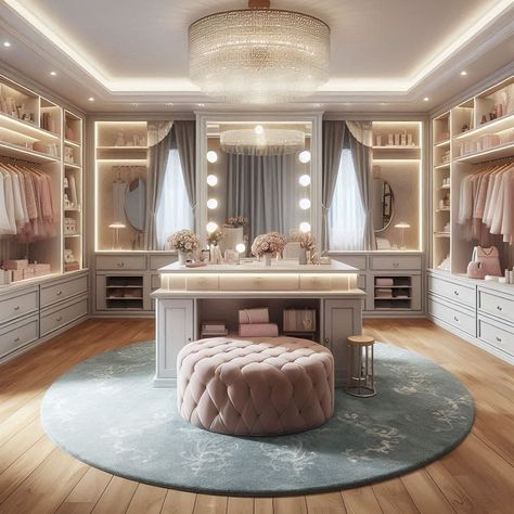 #dressingroom #elegant #girls  #viva Rich Girl Room, Small Mirror Wall Decor Ideas, Small Mirror Wall Decor, Chic Dressing Room, Girls Dressing Room, Cloth Room, Dream Dressing Room, Cozy Baby Room, Grand Dressing