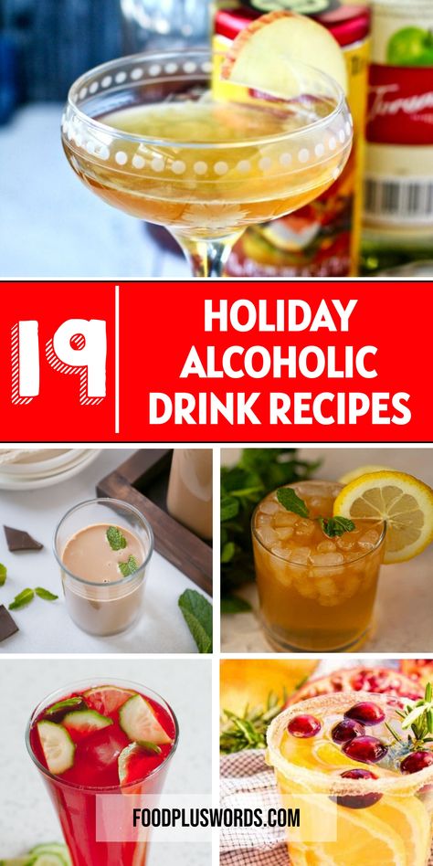 Make your holidays extra special with these fun and yummy holiday alcoholic drinks! Celebrate with delicious mixed cocktails that are simple to make but full of flavor. Whether you're hosting a dinner party or just want to relax, these easy holiday drinks for adults will definitely be a hit. Discover new holiday alcoholic drinks recipes that will add that festive touch to your celebrations.  | Holiday Booze Drinks | Fun Holiday Alcoholic Drinks | Easy Holiday Drinks | Holiday Alcoholic Drinks | Make Ahead Drinks Alcohol, Seasonal Drinks Alcohol, Fun Party Drinks Alcohol, Easy Drink Recipes Alcoholic, Alcoholic Drinks Easy, Holiday Drinks For Adults, Cheap Alcoholic Drinks, Drink Ideas Alcoholic, Holiday Alcoholic Drinks