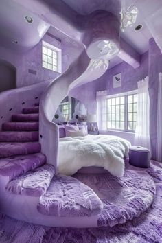 Purple Bedroom Decor, Amazing Bedroom Designs, Beautiful Bedroom Decor, Cool Room Designs, Dream Bedroom Inspiration, Luxury Room Bedroom, Dream Apartment Decor, Cute Bedroom Ideas, Room Redesign