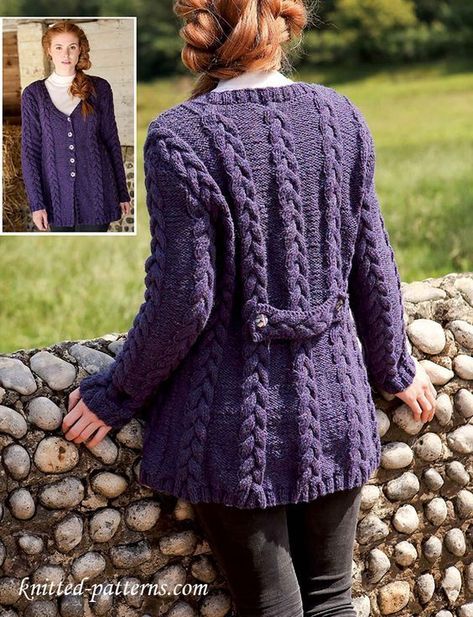 Craft Passions: Search results for knitting Free Aran Knitting Patterns, Knitted Coat Pattern, Cardigan Ideas, Ladies Cardigan Knitting Patterns, Aran Knitting, Aran Knitting Patterns, Seamless Knitting, Women's Cardigans, Cable Cardigan