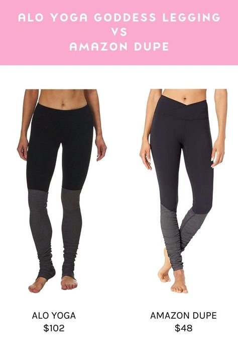 If you love the Alo Yoga goddess leggings, try this dupe from Amazon for less than half the price! Click for the differences & to shop. Chic Athleisure Outfits, Yoga Goddess, Alo Yoga Leggings, Dance Attire, Cute Workout Outfits, Gym Fits, Popular Workouts, High Intensity Workout, Athleisure Outfits