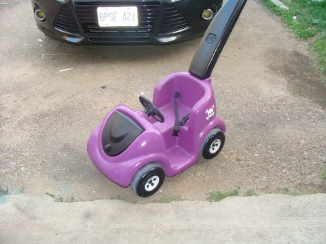 Step2 push buggy painted, carbon fibre Step 2 Push Car Makeover, Push Car Makeover, Car Makeover, Toy Makeover, Cozy Coupe Makeover, Diy Playhouse, Toddler Ideas, Amelia Rose, Kids Car