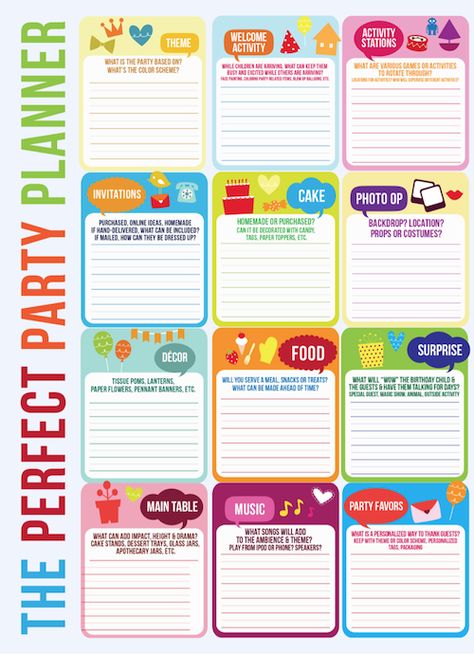 FREE Download! Party Planning Timeline + Mini Cake Pennant Flags! - Kara's Party Ideas - The Place for All Things Party Party Planning Checklist Organizing, Party Planning Checklist Printable, Party Planning Timeline, Party Planner Template, Planning List, Party Planning Checklist, Birthday Party Planner, Event Planning Template, Party Checklist