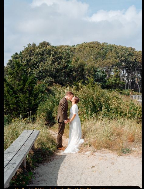 Nontraditional wedding on Cape Cod. Coastal wedding inspiration. Cape Cod wedding on film. Film wedding photographer. Coastal Backyard, Running A 5k, Wedding On Film, Coastal Wedding Inspiration, Cape Cod Wedding, Digital Film, Picture Story, Film Wedding Photography, Coastal Wedding