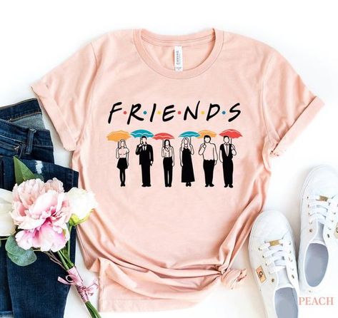 Friends Shirt Friends TV Show Shirt Best Friends Tumblr T-shirt Rachel Green Graphic Shirt Fall Shirt Friends Tee Gift for a Friend by ClothingByShane Model School, Friends T Shirt, Friends Tee, Chic Gowns, Diamond Paint, Shirt Stays, Friends Tshirt, Group Boards, Rachel Green