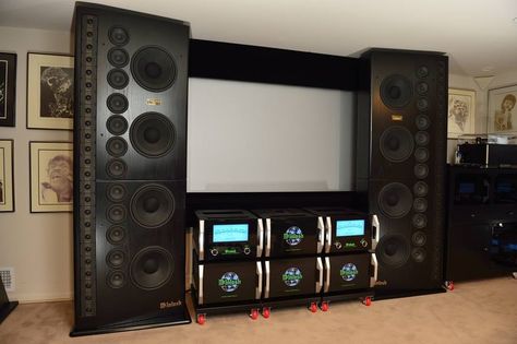 Audiophile Listening Room, Sound Room, Audiophile Speakers, Wall Of Sound, Best Home Theater, Listening Room, Audio Room, Home Theater Rooms, Hifi Speakers