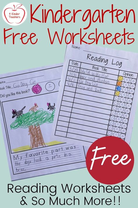 Kindergarten Reading Response Sheets, Kindergarten Reading Folder, Kindergarten Reading Lesson Plans, Reading Log For Kindergarten, Reading Logs For Kindergarten, Reading Response Kindergarten, Reading Log Kindergarten, Kindergarten Reading Log Printable Free, After Reading Activities