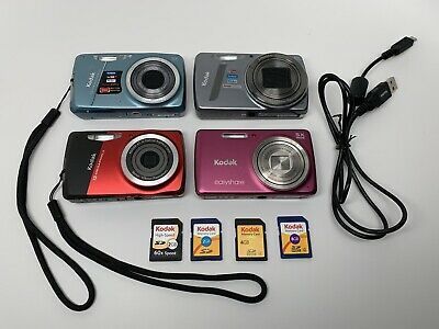 !@# Lot of 4 Kodak EasyShare M-Series cameras M580 M530 M550... Kodak Easyshare, Digital Camera, Cameras, Headphones, Electronic Products, Quick Saves