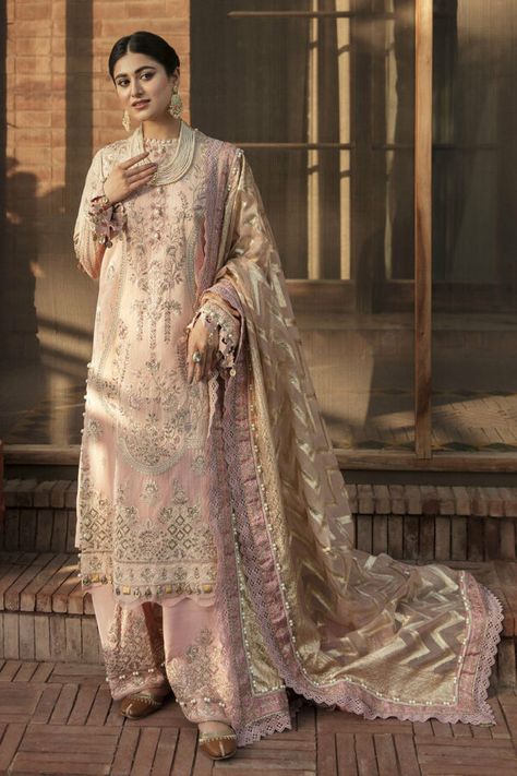 At LEBAASONLINE we are proud to present our wonderous collection of high end Indian & Pakistani designer clothing brands for women, such as Maria B Originals, Sana Safinaz, Asim Jofa , Sobia Nazir & Sabyasachi Indian bridal Jewellery online! Traditional attire to trendy Bollywood inspired fashions, UK & USA. Anarkali Lehenga, Pakistani Designer Clothes, Chiffon Style, Lehenga Suit, Unstitched Dress Material, Lehenga Style, Pakistani Salwar Kameez, Chiffon Collection, Pakistani Dress