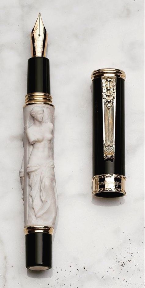 Antique Fountain, Stylish Pens, Fancy Pens, Calligraphy Drawing, Luxury Pens, Pen Design, Beautiful Pen, Writing Supplies, Metal Engraving