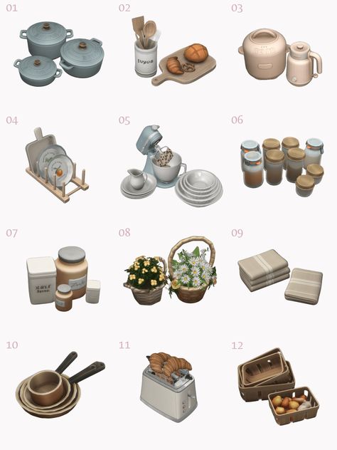 Sims 4 CC Finds: Baking Bonanza - Discover Your Perfect Kitchen Essentials! Sims 4 Cc Clothes Essentials, Ts4 Furniture Cc Set, Sims 4 Pastry Cc, Sims 4 Kitchen Decor Cc, Sims 4 Nostalgia Cc, Sims 4 Kitchen Decor, Kitchen Clutter Sims 4 Cc, Sims 4 Cc Kitchen Decor, Sims 4 Clutter Maxis Match