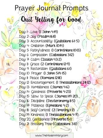 21 days of prayer journal prompts that will help you quit yelling once and for all. #freeprintable #Christian #ChristianMom #ChristianWoman Christian Journal Prompts, Prayer Journal Prompts, 21 Days Of Prayer, Prayer Prompts, Scripture Writing Plans, Prayer Journals, Writing Plan, Christian Journaling, Vie Motivation