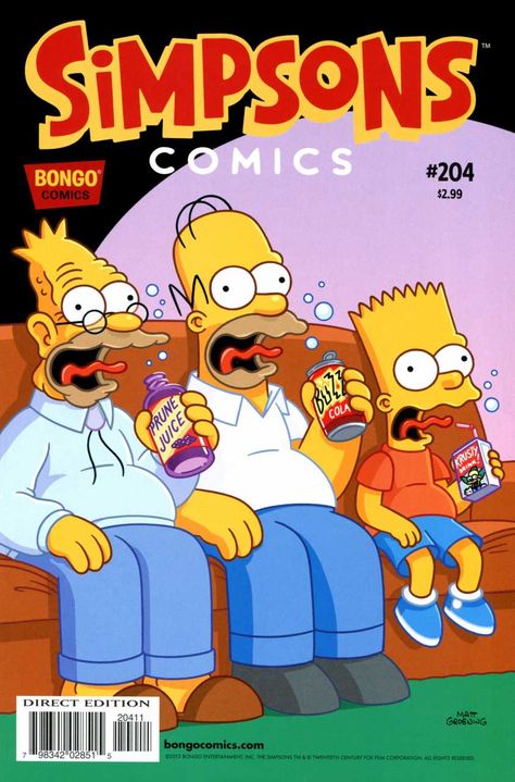 Simpsons comics #204 Simpsons Funny, Simpsons Drawings, Book Graphic, Simpsons Art, Comic Poster, Matt Groening, Cartoon Posters, The Simpson, Homer Simpson