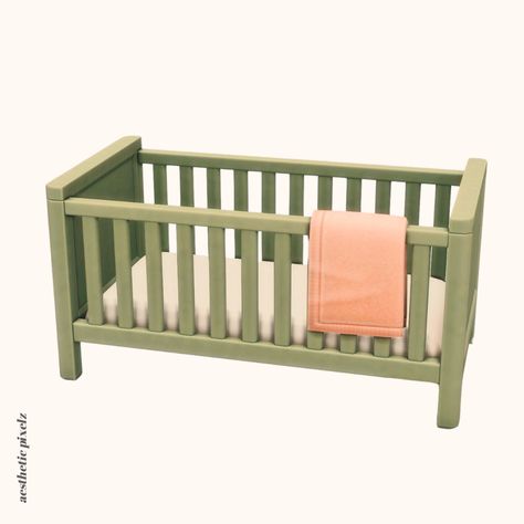 Sims 4 Infant Crib Cc, Sims 4 Cc Cribs, Sims 4 Cribs, Sims 4 Nursery Cc, Sims 4 Nursery, Best Sims 4 Cc, Sims Design, Sims Download, Cozy Baby Room