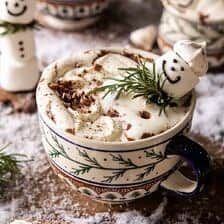 Chocolate Holiday Desserts, Peppermint Meringues, Coconut Hot Chocolate, Half Baked Harvest Recipes, Holiday Desserts Christmas, Coconut Milk Recipes, Gingerbread Latte, Hot Chocolate Marshmallows, Harvest Recipes