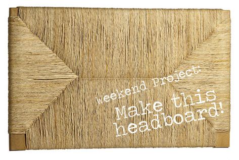 DIY HEADBOARD INSTRUCTION HERE  http://www.apartmenttherapy.com/make-this-headboard-for-less-t-75359 Diy Headboard With Shelves, Burlap Headboard, Woven Headboard, Ashley Furniture Sofas, Diy Wood Headboard, Farmhouse Headboard, Headboard Diy, Simple Headboard, Headboard With Shelves