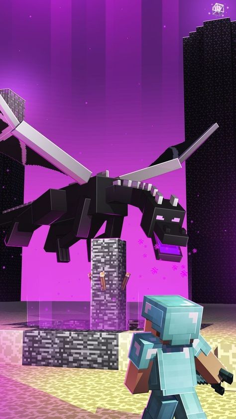 Minecraft Bedroom Decor, Minecraft Ender Dragon, Ender Dragon, Minecraft Printables, Genos Wallpaper, Minecraft Images, Bangunan Minecraft, Minecraft Drawings, Creeper Minecraft