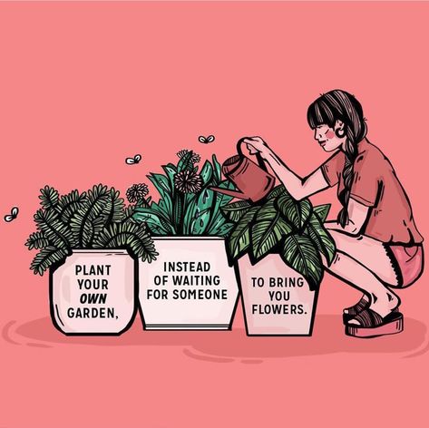 Why not(?) Art by @byekellymalka  🌱 🌱 🌱 🌱 🌱 🌱 #plantlady #sustainableliving #indoorplants #indoorjungle #plantfever Garden Quotes, Favorite Sayings, Self Love Quotes, Happy Thoughts, Quote Aesthetic, Pretty Words, Body Positivity, Beautiful Words, Mantra